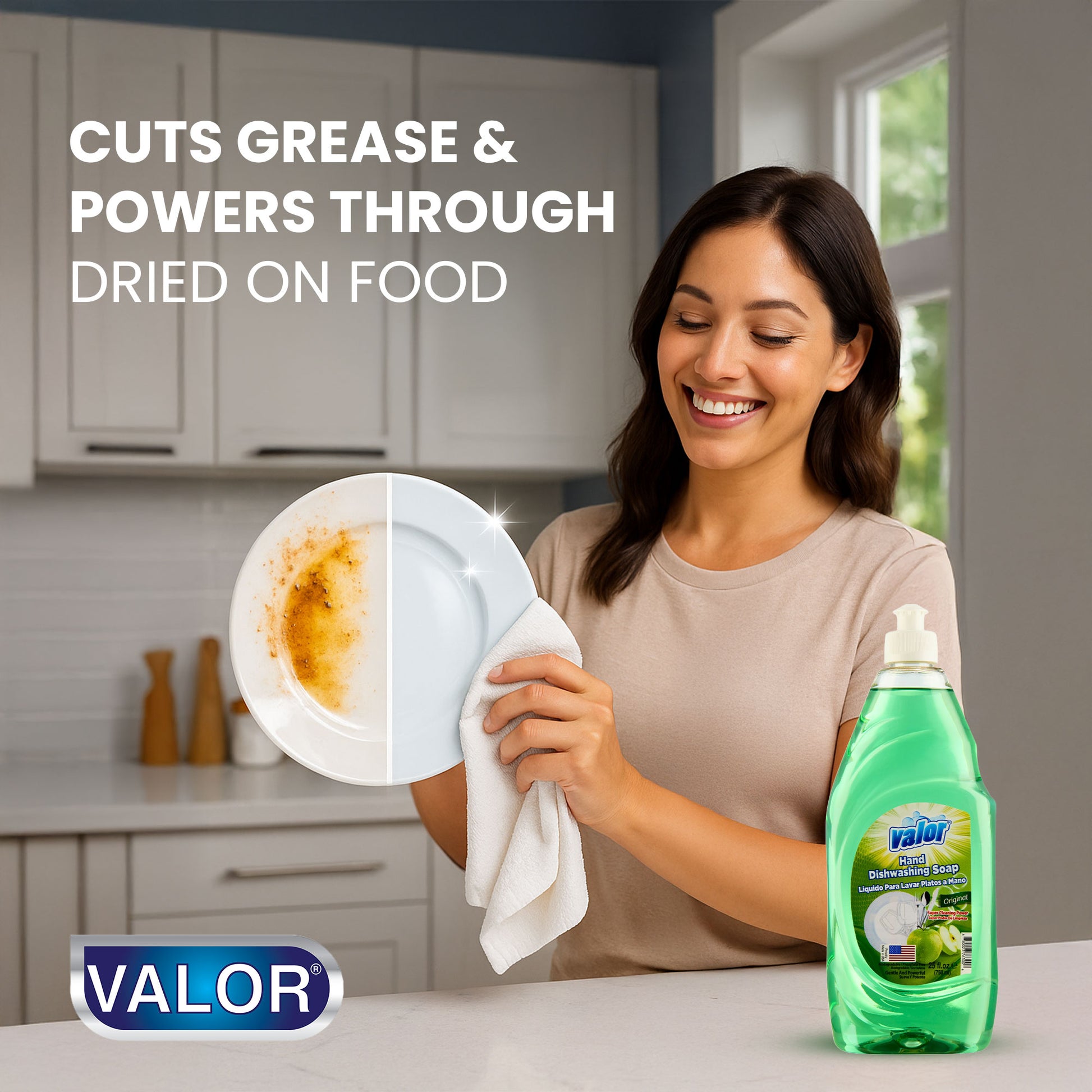 Dishwashing Liquid Original Scent by Valor Cleaners - Professional grade cleaning solution.