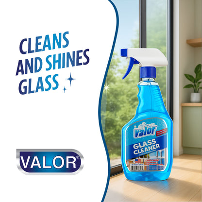 Glass Cleaner Trigger Sprayer by Valor Cleaners - Professional grade cleaning solution.