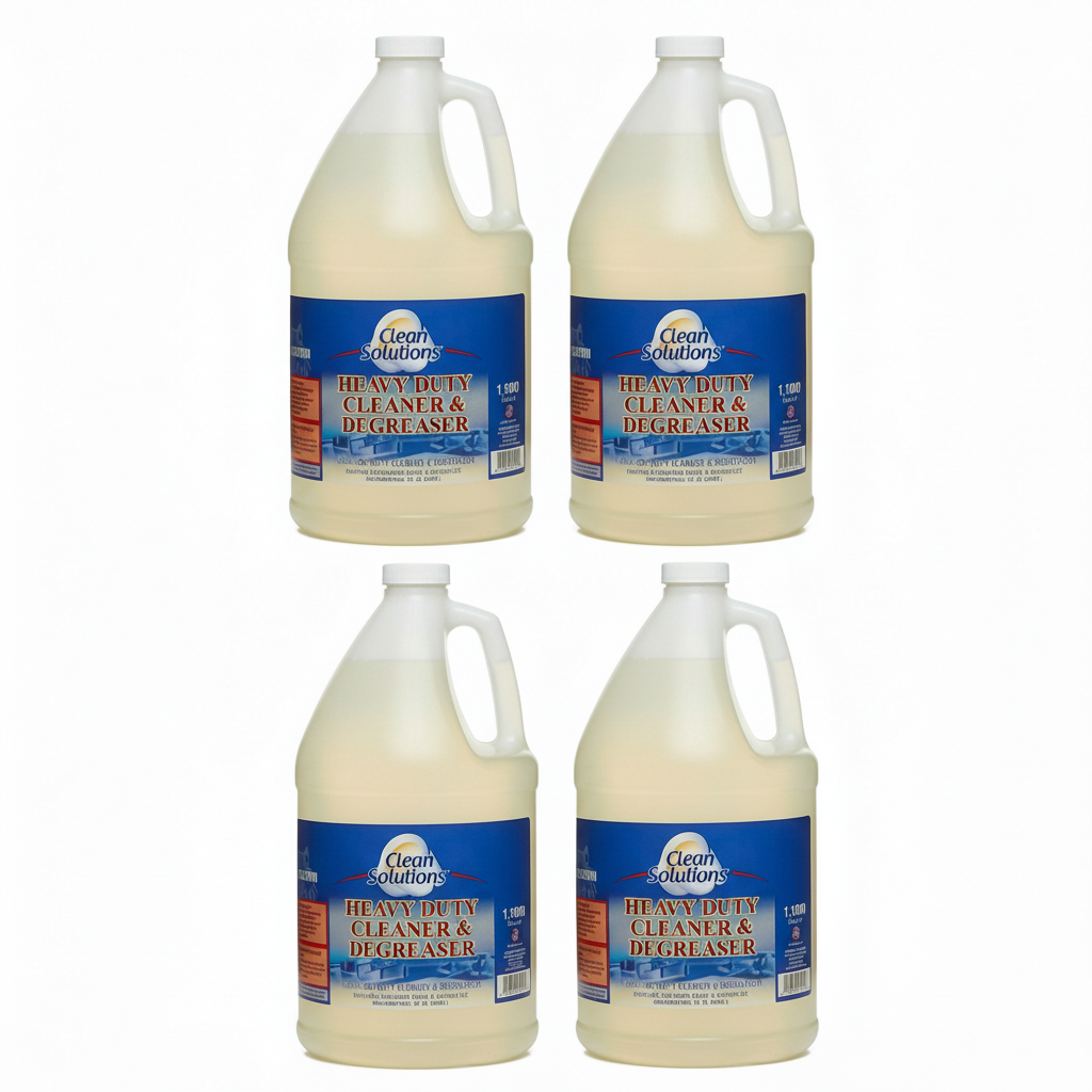Heavy Duty Cleaner & Degreaser (Pack of 4) by Valor Cleaners - Professional grade cleaning solution.