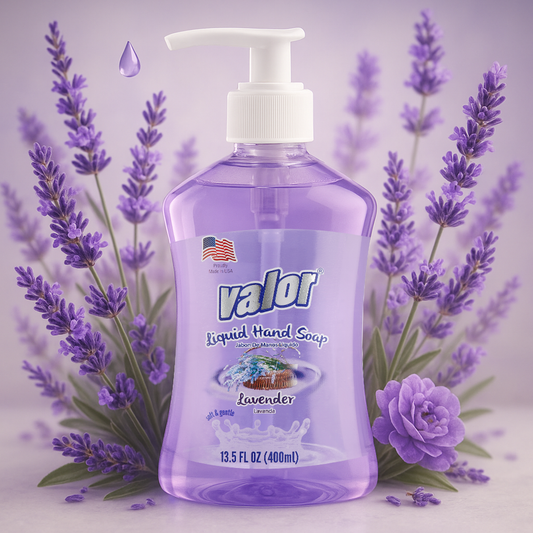 Liquid Hand Soap Lavender by Valor Cleaners - Professional grade cleaning solution.