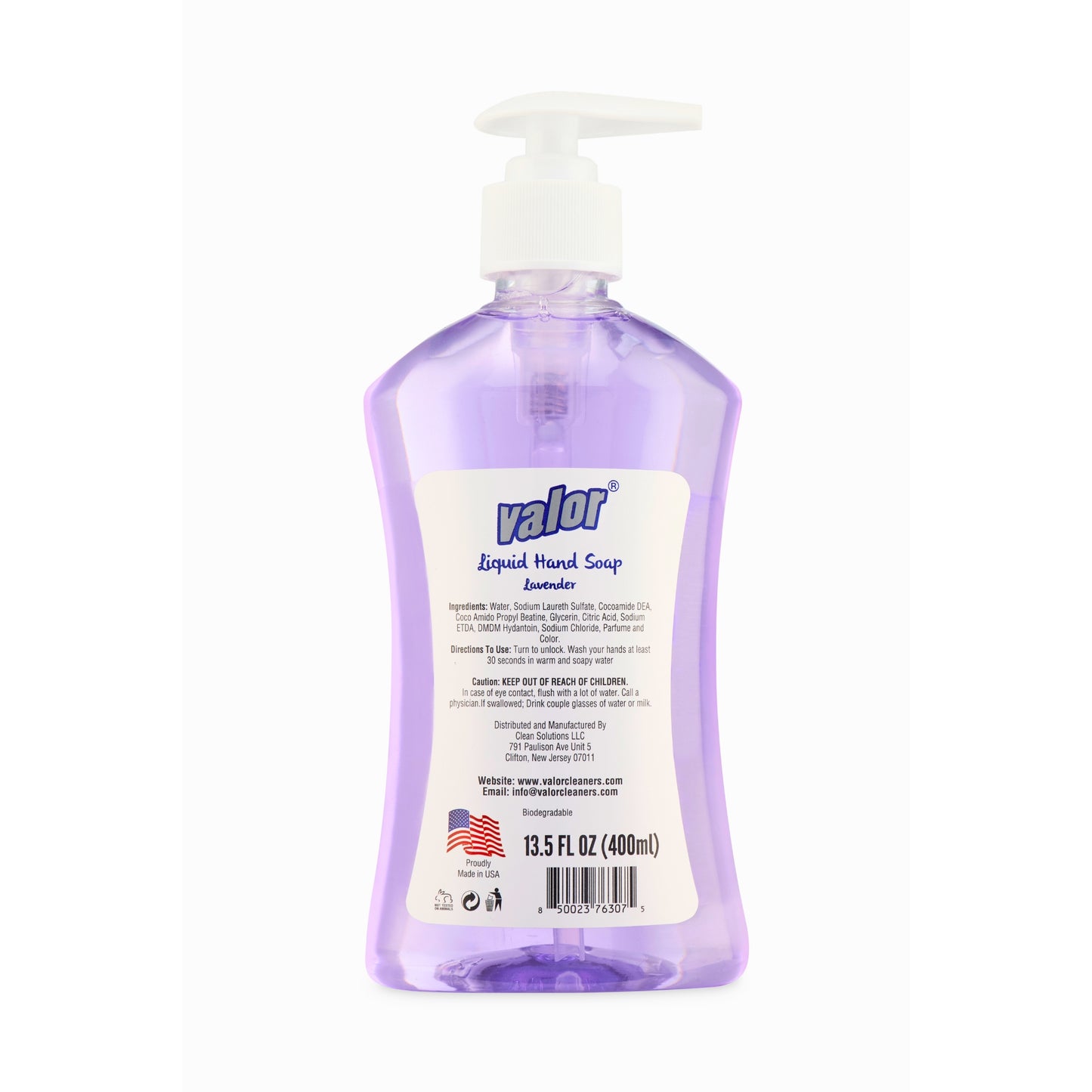Liquid Hand Soap Lavender by Valor Cleaners - Professional grade cleaning solution.