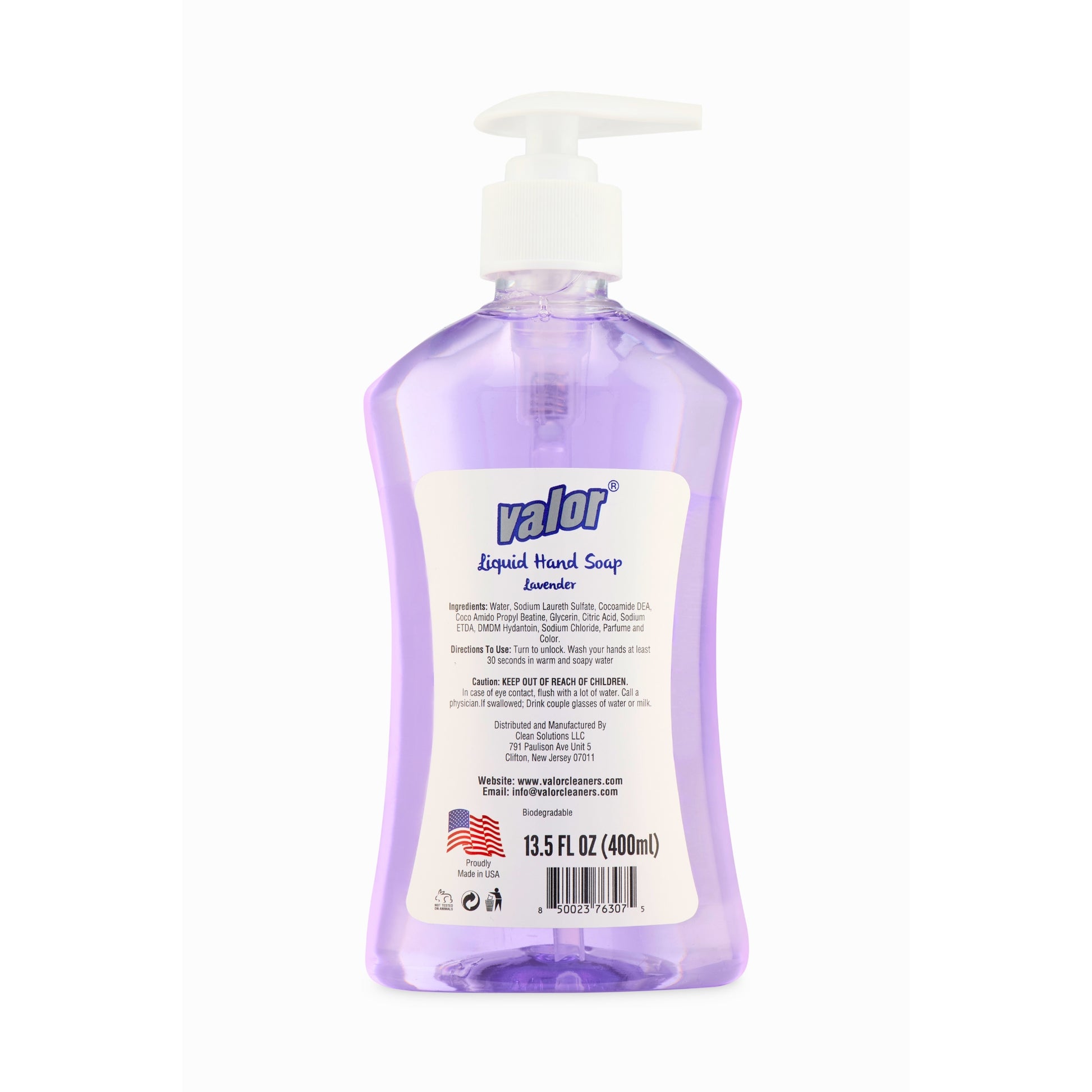 Liquid Hand Soap Lavender by Valor Cleaners - Professional grade cleaning solution.