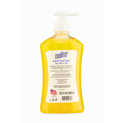 Liquid Hand Soap Shea Butter & Silk by Valor Cleaners - Professional grade cleaning solution.