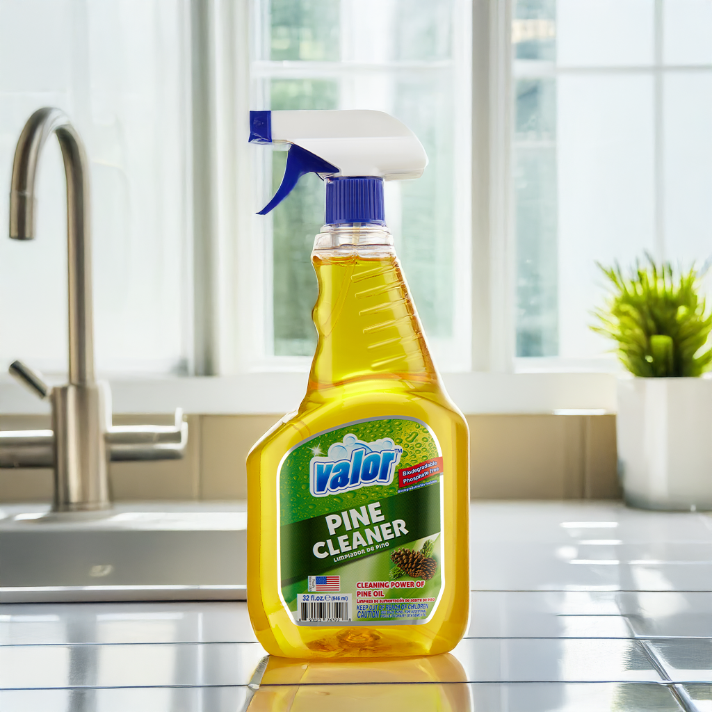 Pine Multi Purpose Cleaner Trigger Sprayer by Valor Cleaners - Professional grade cleaning solution.
