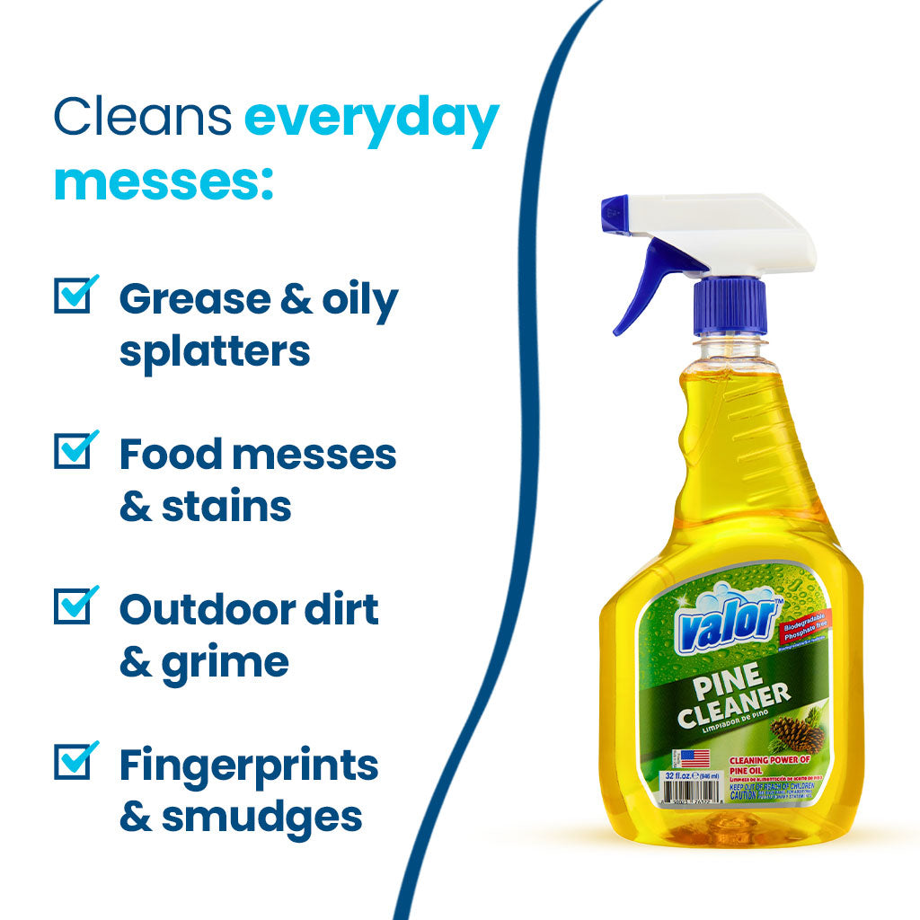 Pine Multi Purpose Cleaner Trigger Sprayer by Valor Cleaners - Professional grade cleaning solution.