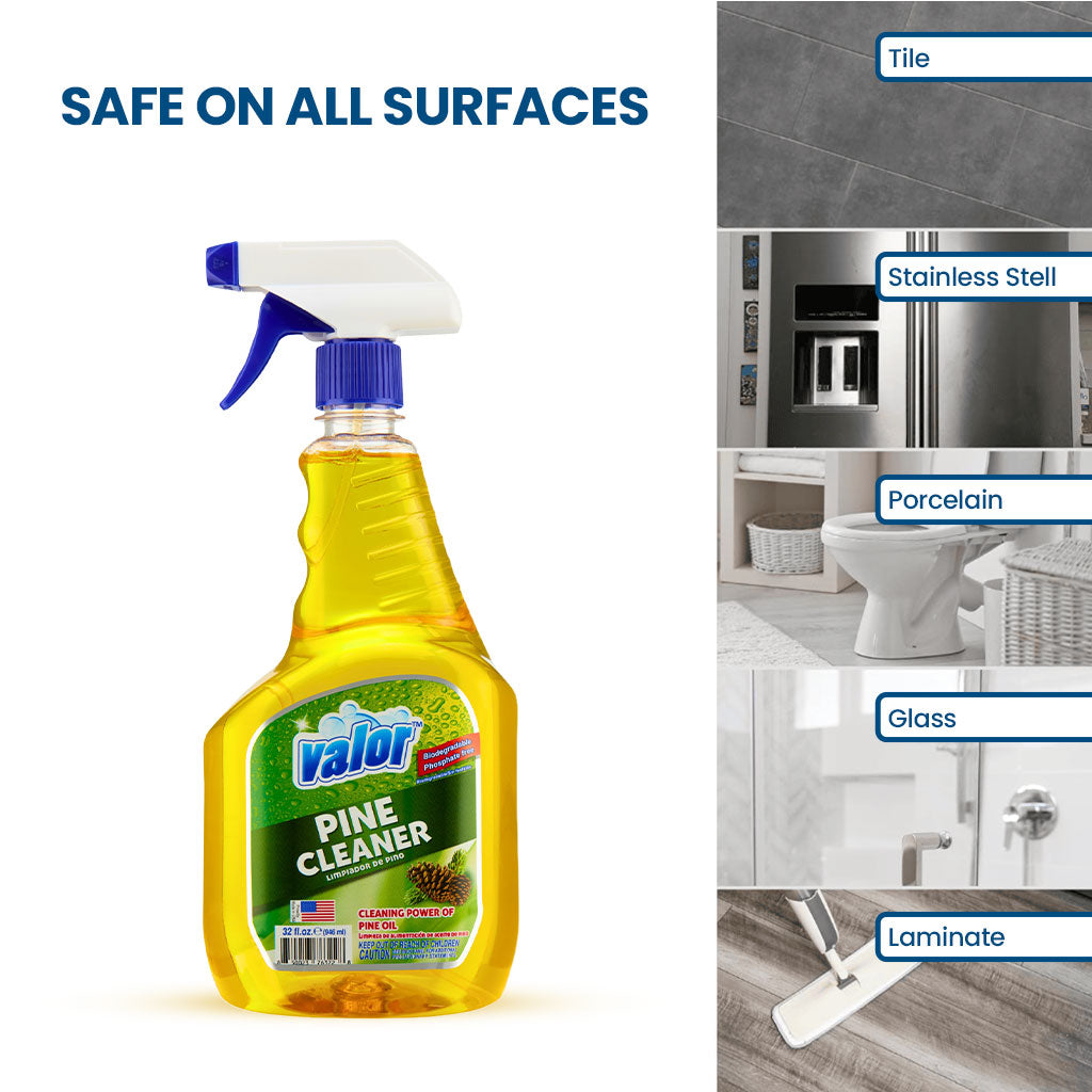Pine Multi Purpose Cleaner Trigger Sprayer by Valor Cleaners - Professional grade cleaning solution.