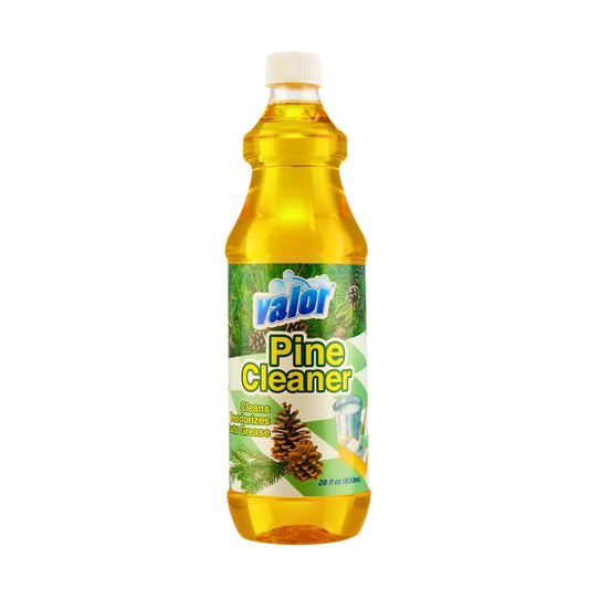 VALOR Multi-Purpose Cleaner Pine in a yellow bottle, perfect for tackling household messes with a fresh pine scent.