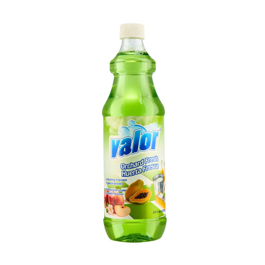Valor Fresh Orchard Multi-Purpose Cleaner bottle, fruity scent, effective dirt removal, perfect for daily cleaning.