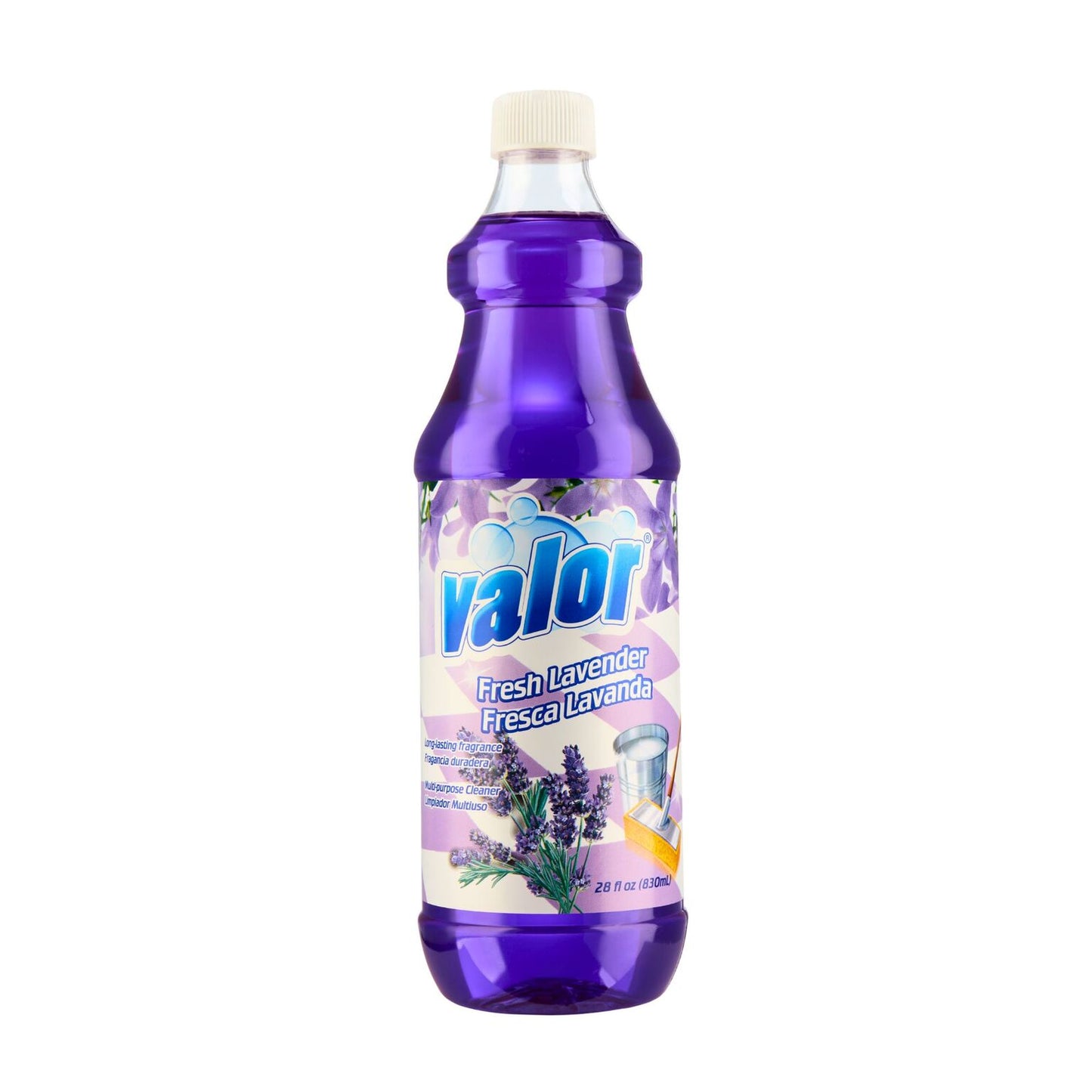 Valor Lavender Multi-Purpose Cleaner bottle, perfect for gentle and effective home cleaning with a calming scent.