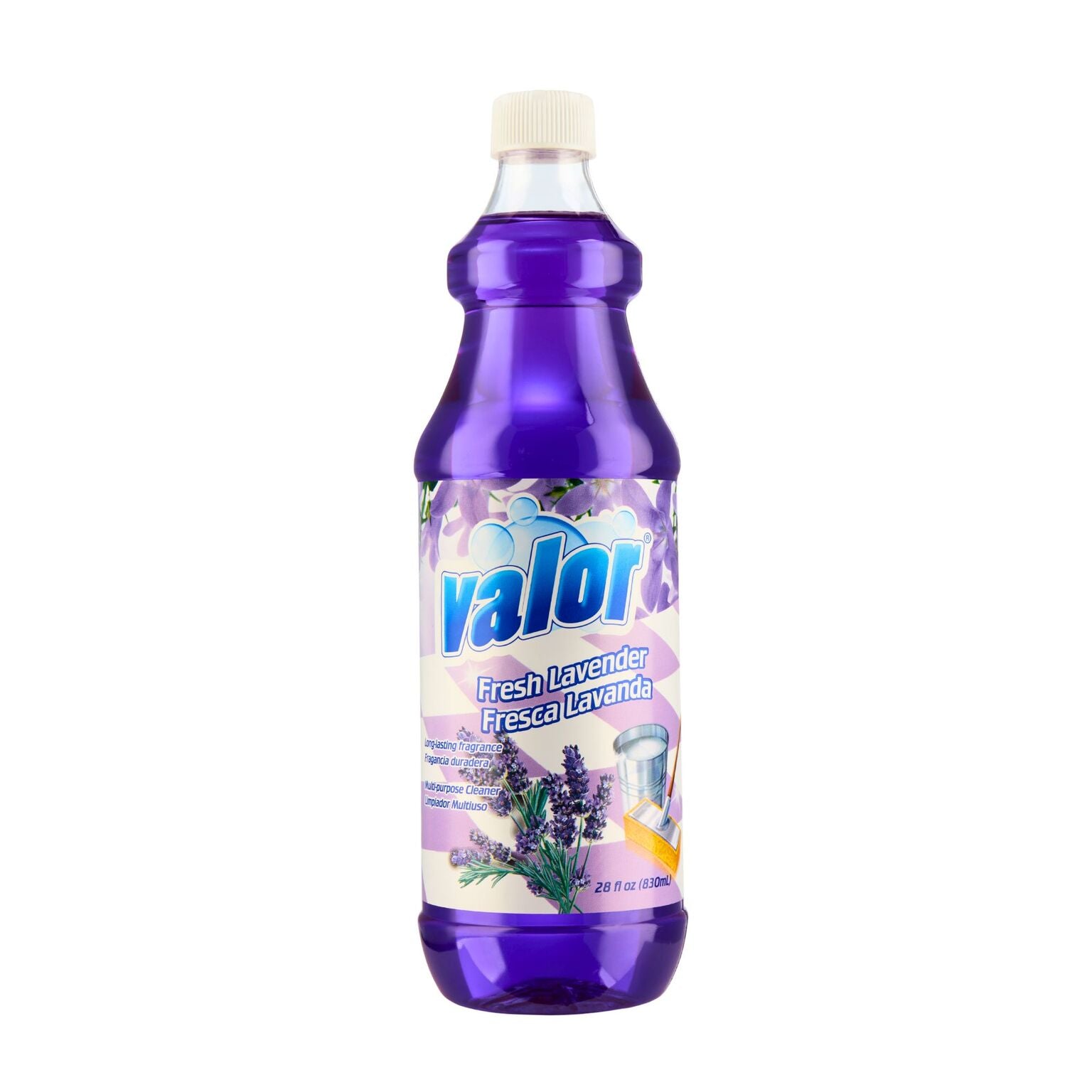 Valor Lavender Multi-Purpose Cleaner bottle, perfect for gentle and effective home cleaning with a calming scent.